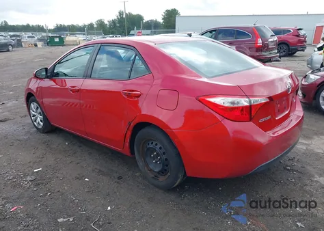 2015 Toyota Corolla Le z USA, uszkodzony, nr VIN 2T1BURHE3FC245522